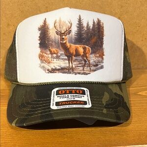 OTTO Camouflage Deer Print Trucker Hat